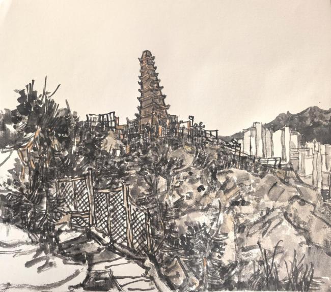 走遍中国——中国文促会好意思术家写生创作步履走进新疆